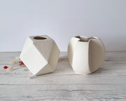 Bertoncello Ceramiche Ceramic Bertoncello Ceramiche, Sasso Bianco, Modernist Sculptural Geometric Vase, Italy, 1960s-80s