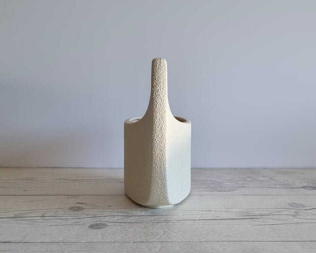 Bertoncello Ceramiche Ceramic Bertoncello Ceramiche, Sasso Bianco, Sculptural Winged Vase, Italy, 1970s-1980s