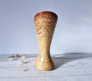 Bertoncello Ceramiche Ceramic Bertoncello, Screziato Tabacco Tan Glaze, Mid-Mod Sculptural Pitcher Jug Vase, Italian, 1960s-80s