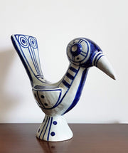Soholm Keramik Ceramic Collectors: 1961- 62 Danish Soholm, Rare Blue and White 'Fabulous Bird' Ceramic by Gerd H Petersen