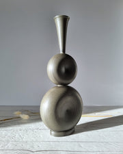 Havstad Metals Gunnar Havstad for Havstad, Modernist Pewter Sculptural Vase, Norweigan, 1950s