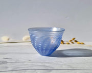 Kosta Boda Glass Glass Bertil Vallien for (Kosta) Boda, Minos Series, Pale Blue and White Art Glass Bowl, 1970s - 80s