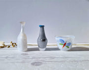 Kosta Boda Glass Glass Kosta Boda Mini Trio: Butterfly Bowl by U H-Vallien, Network by B Vallien, Sunny by M Backstrom