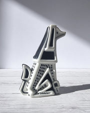 Rorstrand Ceramic Gunnar Nylund for Rorstrand, 'Hund' (Hound), Sculpted Mid Century Modernist Figure, 1950s, Swedish