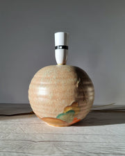 Rorstrand Lighting Crown Devon, att. Ditmar Urbach, Art Deco Stylised Stitch Tree Décor Globe Lamp Base, 1920s-30s