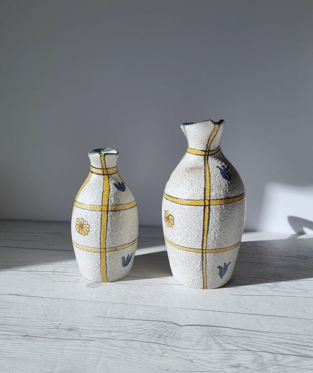 Ruscha Ceramic Pair of Kurt Tschörner for Ruscha Keramik, Sculptural Abstract 321 Jug Vases, 1960s-70s, WGP