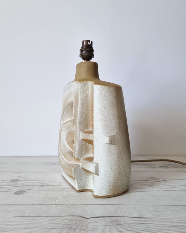 Tremaen Ceramic Peter Ellery for Tremaen Studio, Zennor Series Sculptural Modernist Ceramic Lamp Base, 1970s, British