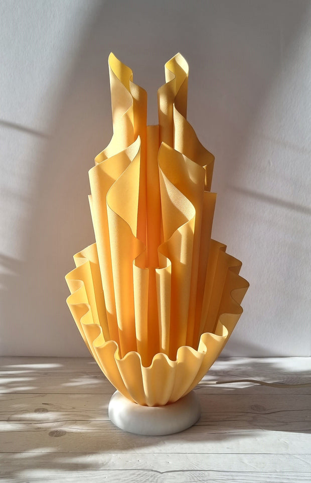Tremaen Lighting Georgia Jacob, Corolle Series Sculptural Modernist Handkerchief Lamp Base, 1980s-90s, French