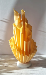 Tremaen Lighting Georgia Jacob, Corolle Series Sculptural Modernist Handkerchief Lamp Base, 1980s-90s, French