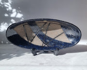 Upsala Ekeby Ceramic Ingrid Atterberg for Upsala Ekeby, 1957 'Chamotte' Series Sculptural Modernist Centrepiece Bowl