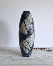 Upsala Ekeby Ceramic Ingrid Atterberg for Upsala Ekeby, 1957 'Chamotte' Series Sculptural Modernist Floor Vase, Sweden